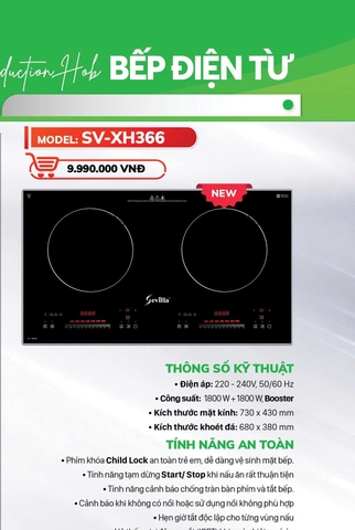 Bếp từ đôi Sevilla SV-XH366