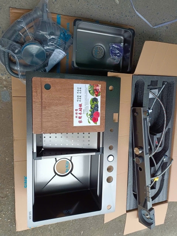 Bộ Chậu rửa bát Thác cao cấp 5 Phím Đàn