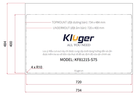 Chậu rửa bát Kluger KF8121S – S75