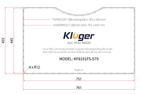 Chậu rửa bát Kluger KW8191FS – S79