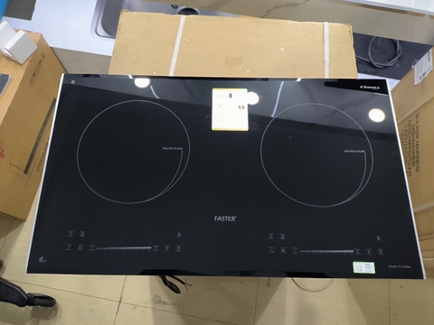 Bếp từ đôi Faster 66 Max | 2025 | Sôi liu riu | Viền bo kim loại | Bảo hành chính hãng 3 năm