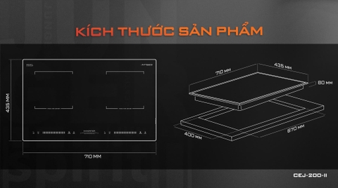 Bếp từ đôi Junger CEJ-200-II