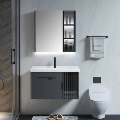 Bộ Tủ Gương Phòng Tắm, Tủ Lavabo Đẹp, Tủ Lavabo Phòng Tắm SUS 215