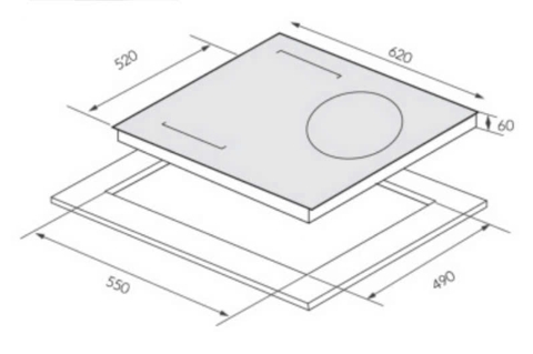 Bếp từ 3 vùng nấu GrandX GX IH933G