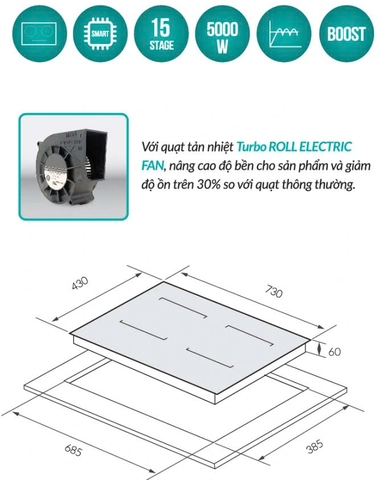 Bếp từ GrandX GX IH675SE