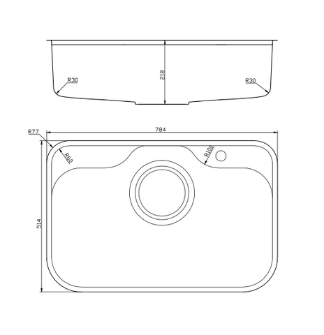 Chậu rửa bát NoBiNox  NN975D