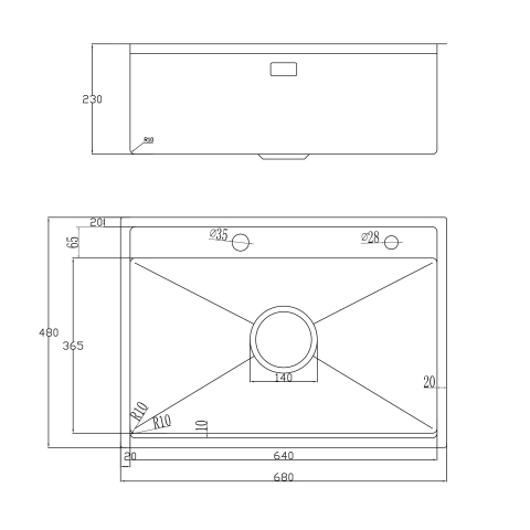 Chậu rửa bát NoBiNox  NJ557