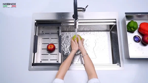 Chậu rửa bát NoBiNox NA805T