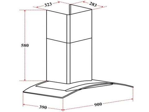 Máy Hút Mùi Chefs EH-Caspia90T