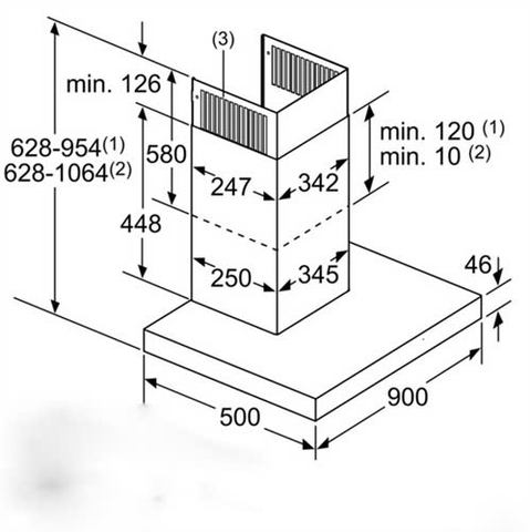 Máy hút mùi Bosch DWB98JQ50B