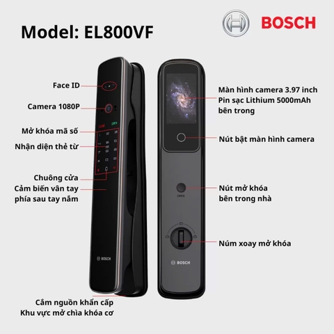 Khóa cửa thông minh Bosch EL800VX