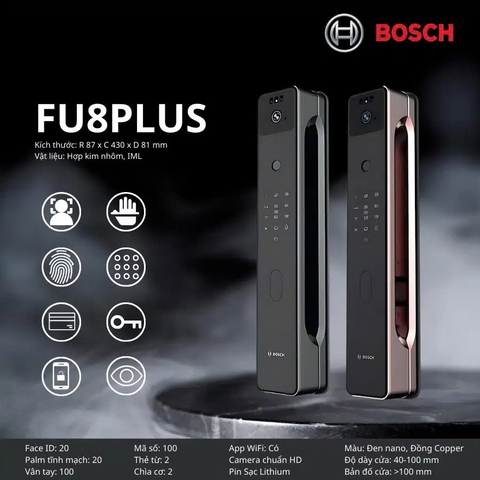 Khóa cửa thông minh Bosch FU8 PLUS