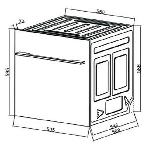 Máy rửa chén MALLOCA  WQP6-87CP