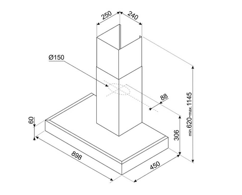 Máy Hút Mùi Hafele SMEG KAT900HXE 536.84.279