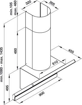 Máy Hút Mùi Hafele HH-WVG90A 535.82.203