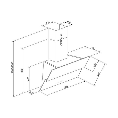 Máy Hút Mùi Hafele Smeg KSVV90NRA 536.84.459