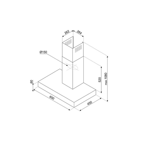 Máy hút mùi Hafele KS60XE-2  536.84.433