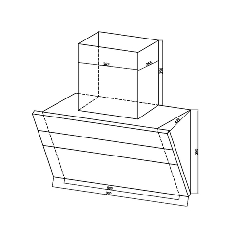 Máy hút mùi Hafele HC-H901WB 533.83.655