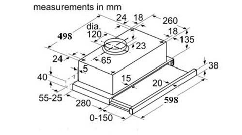Máy hút mùi Bosch DFT63CA61B