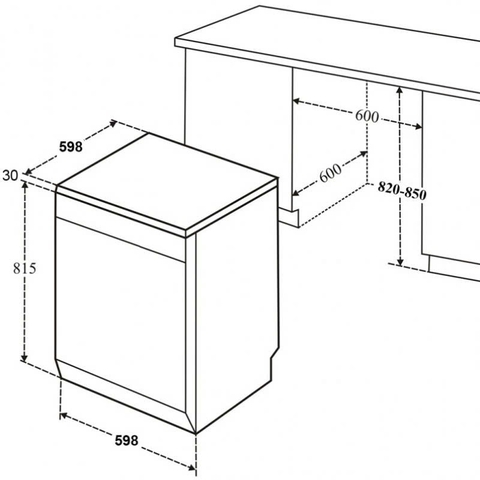 Máy rửa bát Eurogold EUW86TL16BT