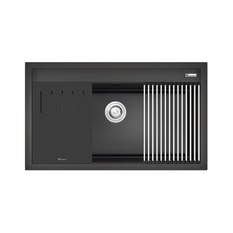 Chậu rửa bát Konox Granite Sink Terra 860S Black
