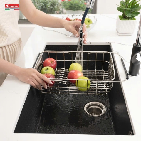 Chậu rửa bát KONOX Granite Sink Naros 760S – Black
