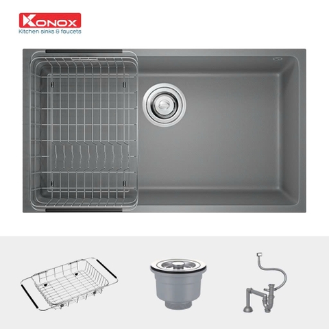 Chậu rửa bát KONOX Granite Sink Naros 760S – Grey
