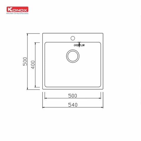 Chậu rửa bát KONOX Topmount Sink Unico 5450