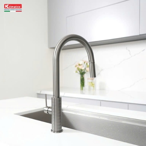 Vòi rửa bát Konox Venice Gun Metal
