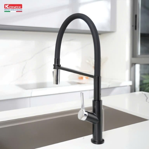 Vòi rửa bát Konox Tema Black