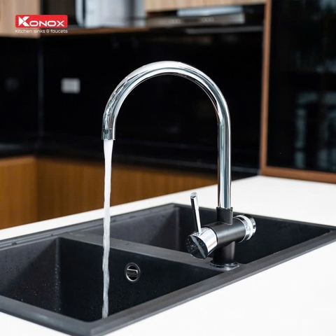 Vòi rửa bát Konox Trim-Water Black