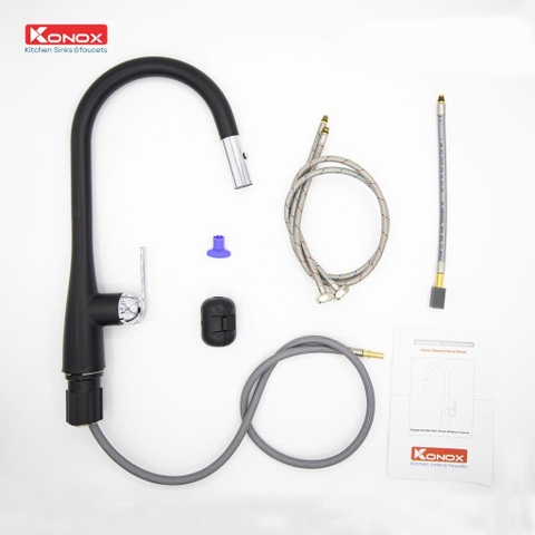 Vòi rửa bát Konox Curva Black