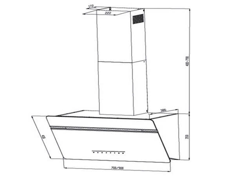 Hút mùi EUROSUN EH-90CN78W