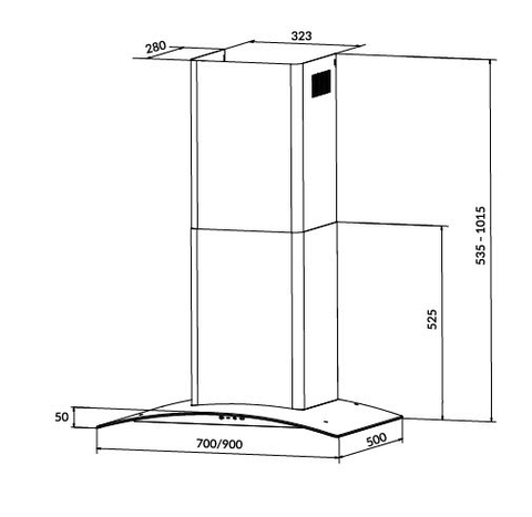 Máy hút mùi EUROSUN EH-90K15E