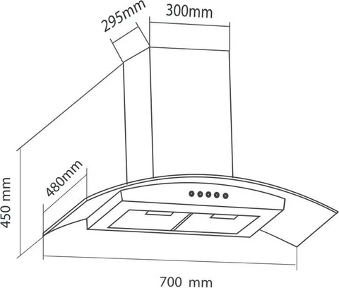 Máy hút mùi EUROSUN EH-70K10S