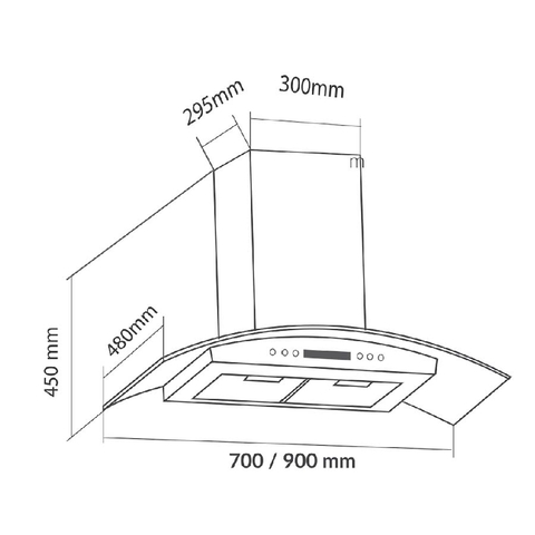 Máy hút mùi EUROSUN EH-90K11E