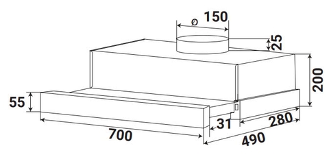 MÁY HÚT MÙI KAFF KF-TL7001W