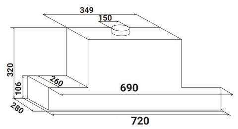 MÁY HÚT MÙI KAFF KF-BI70PR