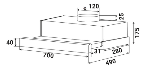 Máy Hút Mùi KAFF KF-TL70H