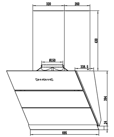 Máy hút mùi Fandi FD-SH70/90