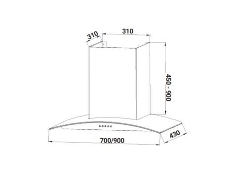Máy hút mùi FANDI FD-GS70