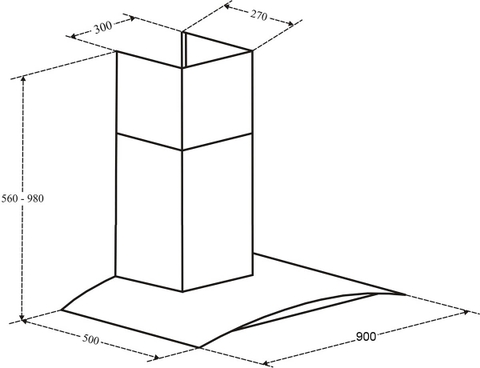 MÁY HÚT MÙI FANDI FD-3388B1-70/90