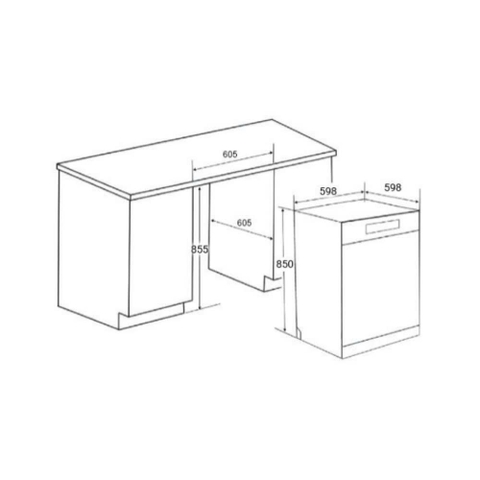 MÁY RỬA BÁT FANDI DW14EU-G
