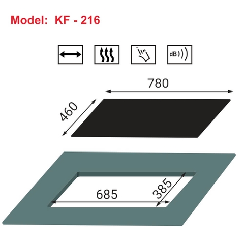 BẾP GAS KAFF KF 216