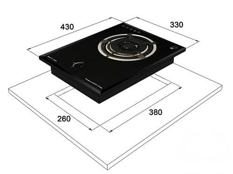 BẾP GAS KAFF KF 330GH
