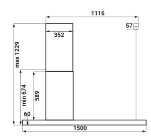 Máy Hút Mùi KAFF KF IS1500S LUX