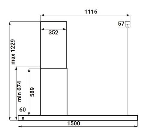 Máy Hút Mùi KAFF KF IS1500B LUX