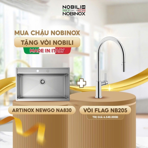 Chậu rửa bát NoBiNox NA830