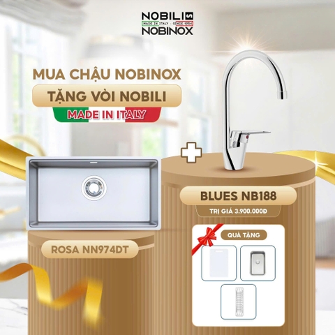 Chậu rửa bát NoBiNox NN974DT