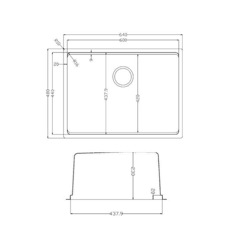 Chậu rửa bát KONOX Tari 6448SM